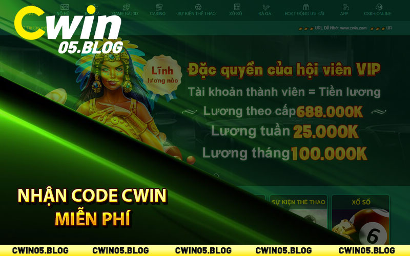 Nhận code Cwin miễn phí