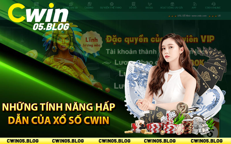 Những tính năng hấp dẫn của xổ số Cwin